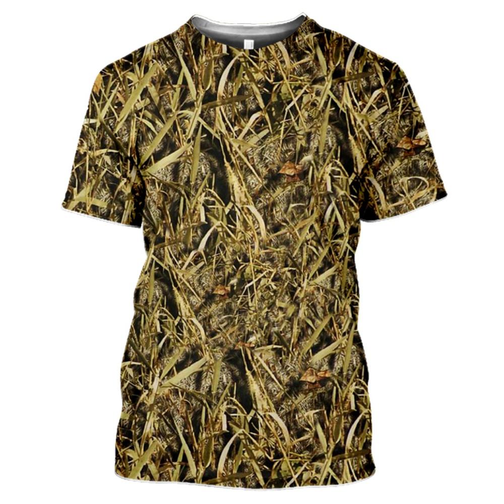 Ropa Infantil 2025 Camuflaje Bosque Caza Camiseta Verano Niña Camisetas Manga Corta Niño Top Cuello Redondo Ropa Exterior Niños