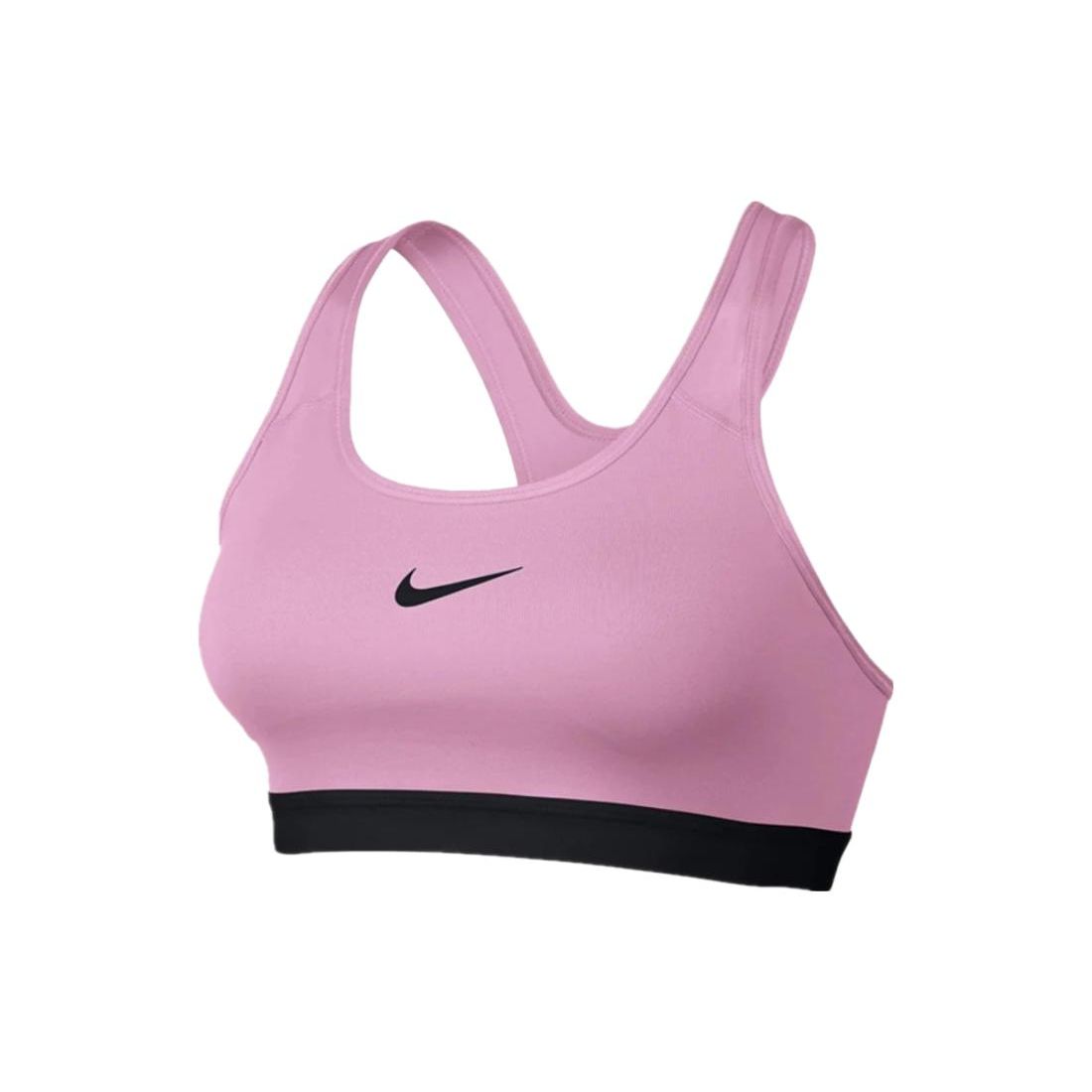 Nike Спортивный бюстгальтер с принтом логотипа в стиле колор-блок для женщин, фиолетовый 823313-629 S