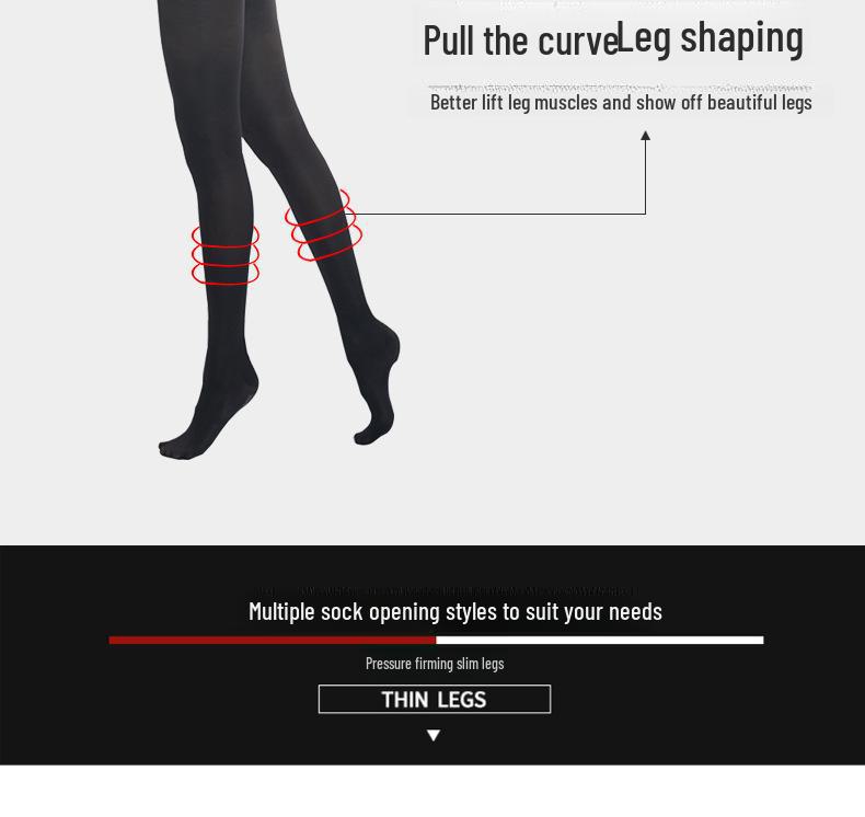 Women's Spring and Autumn Slimming Compression Stockings for Legs