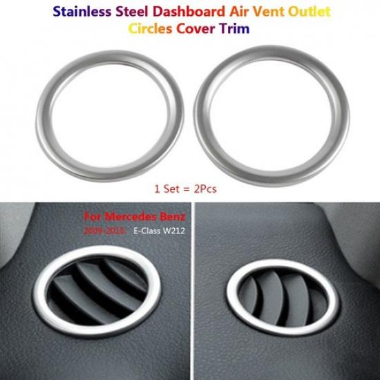 Stainless For Mercedes Benz E W212 Car Dashborad Air AC Vent Outlet Cover Trims