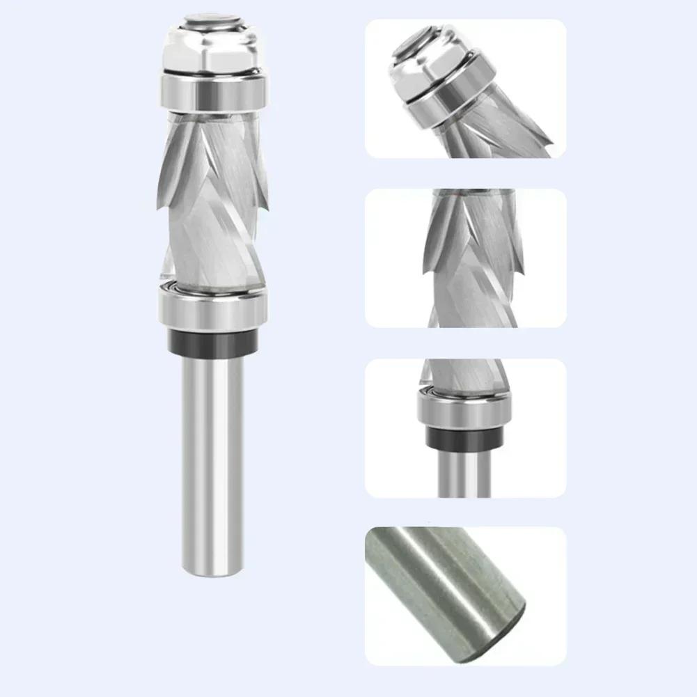 Compression Spiral Flush Trim Router Bit 12 Shank Carbide for Accurate Edge Routing on Wood Plastic and Laminate