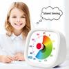 Visual Timer for Kids 60 Minute Pomodoro Timer Silent Countdown Timer Clock Rainbow Color Desk Time Management Tool for Kitchen Classroom Office Use