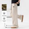 Baleno Men's Loose Fit Cotton Pique Wide-Leg Pants