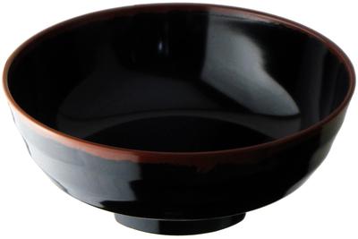Nagao Unzerbrechliche Ramen-Schüssel, Extragroß, 1900 ml, Schwarz, Megamoridon, Spülmaschinenfest, Hergestellt in Japan
