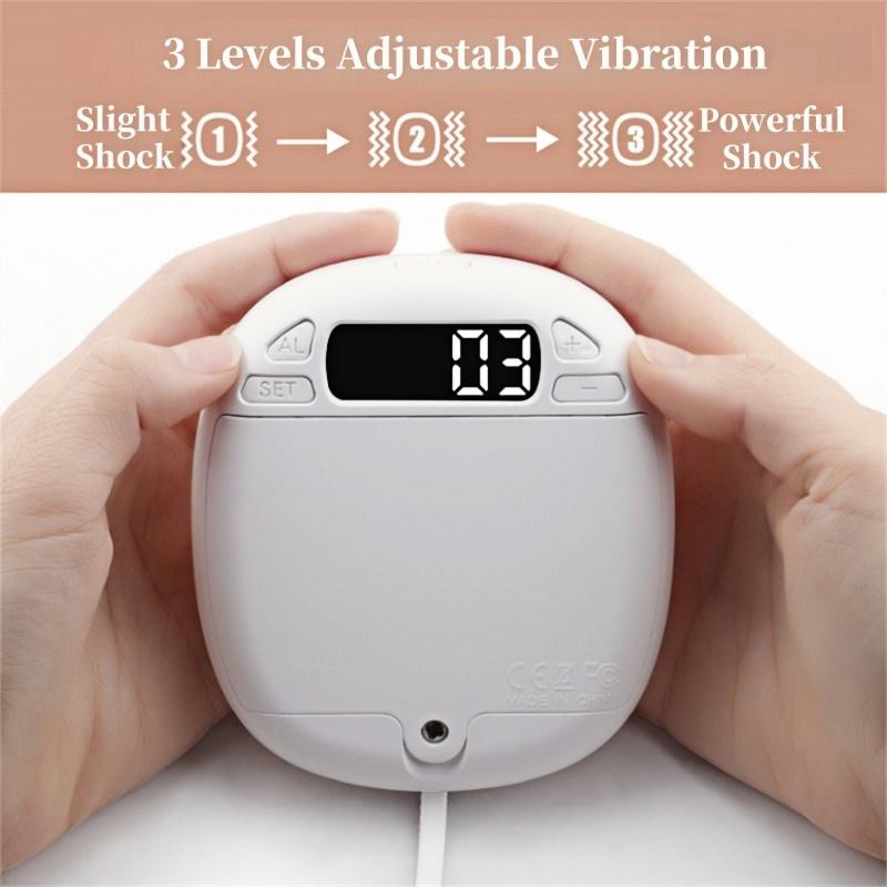 Silent Vibrating Digital Alarm Clock with Cat Backlight Dual Alarm 12/24H Powerful Vibration Wake Up Snooze LED Table Clock