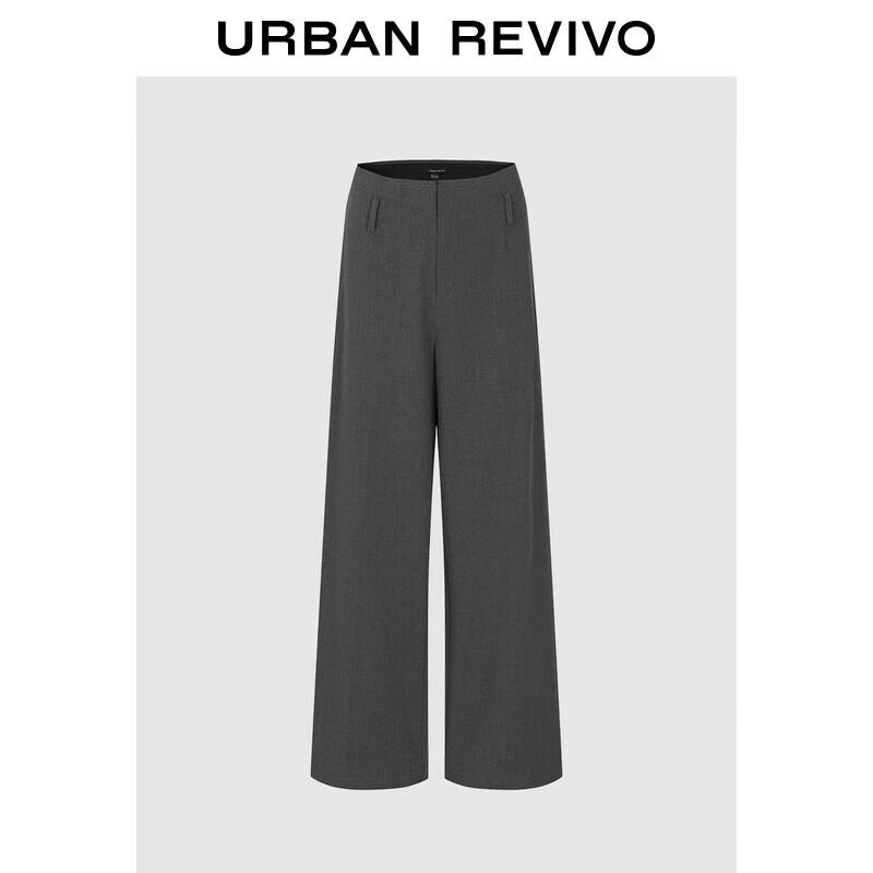 

UR Women s Elegant Grey Wide-Leg Trousers M