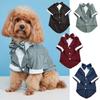Wedding Cats Dogs Tuxedo Shirt with Bowknot Collar Clothes Outdoor Walking Dogs Cats Multiple Color Jumpsuit Comfortable