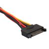 15Pin SATA Male IDE Molex Female To 4Pin + 15Pin SATA Female Power