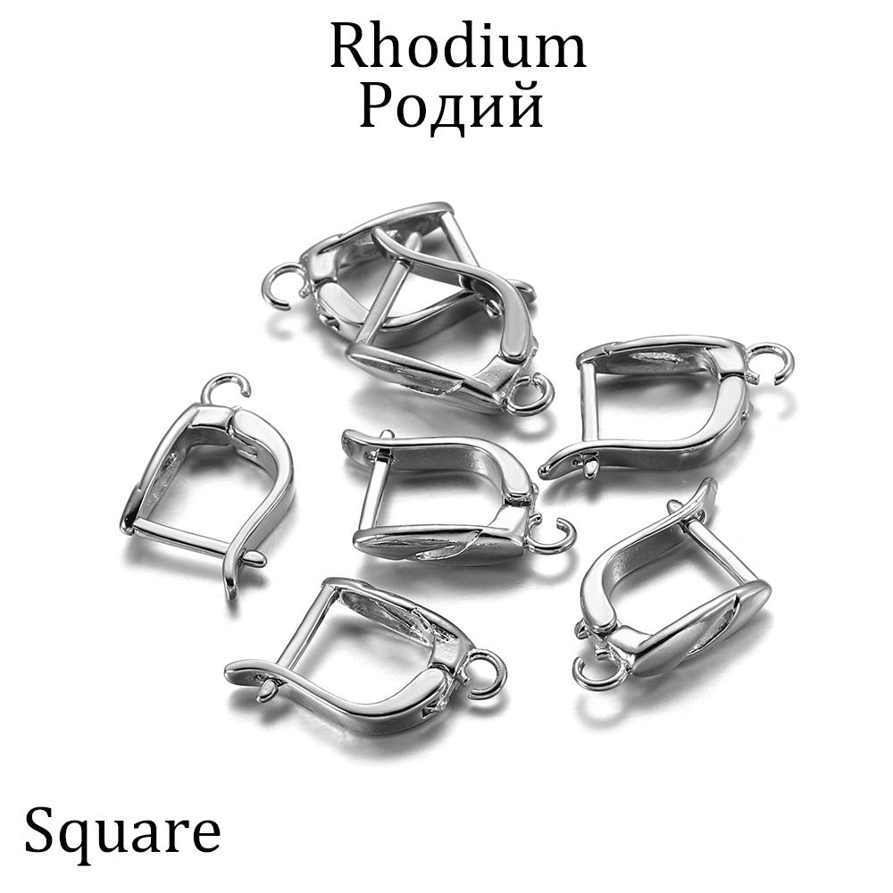 6-12Pcs/lot French Hoop Lever Back Open Loop Earring Hook Clasps Settings For DIY Jewelry Making Findings Accessories Supplies