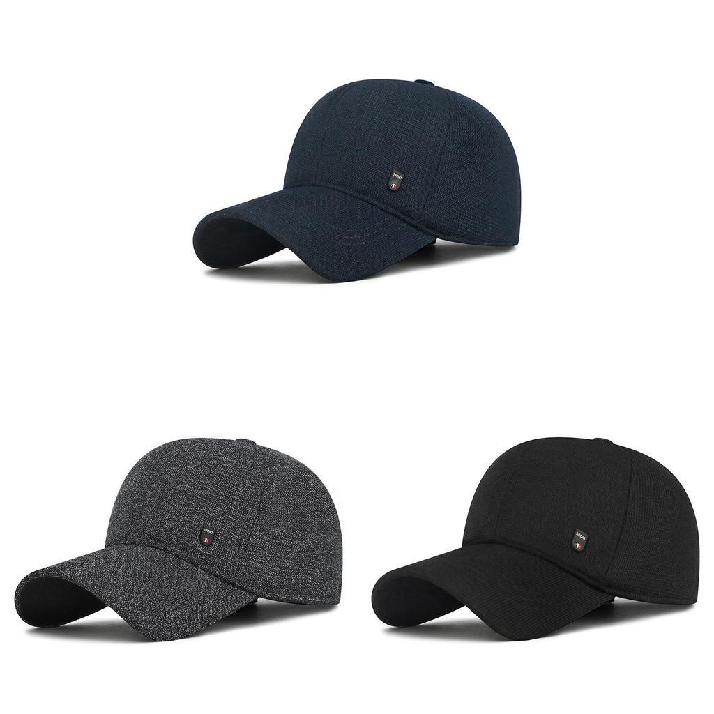 Mens Autumn Cotton Baseball Hat With Adjustable Fit And Letter Embellishments For Outdoor Wear