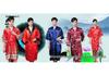 Men's Retro Long Dragon Embroidered Silk Tang Suit Pajama Robe