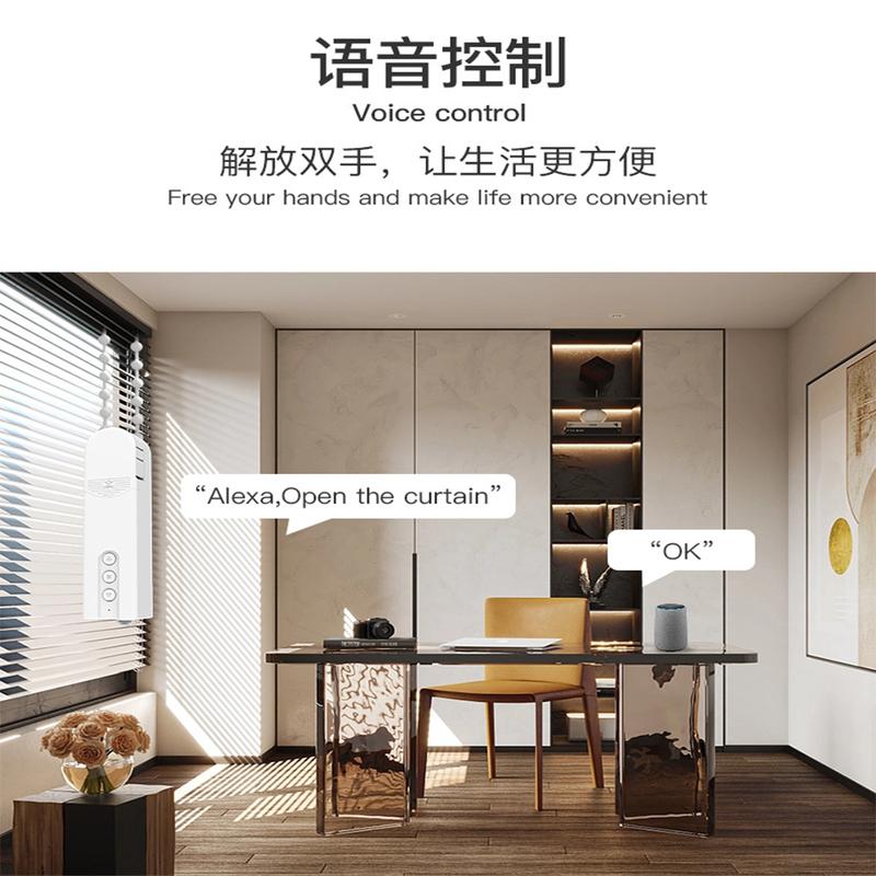 Tuya WiFi Bluetooth Zigbee Smart Motorized Chain Roller Blinds Remote Voice Control Shade Shutter Drive Motor Works Alexa Google