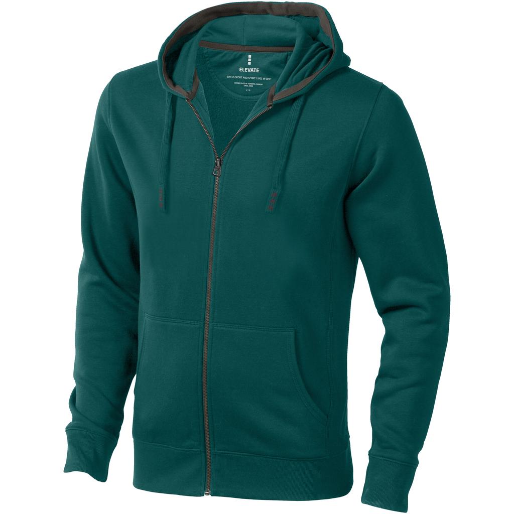 Elevate Mens Arora Hooded Full Zip Sweater