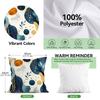 Blue Abstract Geometry Cushions Pillowcase Polyester Cushion Cover Throw Pillow Sofa Decoration Pillowcover Home Room Decor