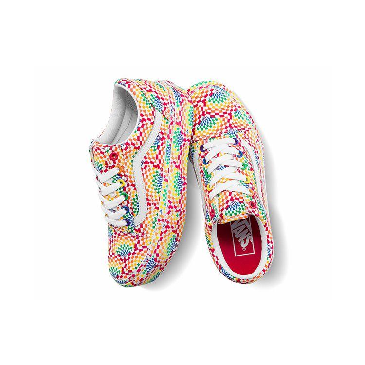 Vans Old Skool Platform Pride Men Sneakers Multi-Color Multi True-White VN0A3B3U3WJ