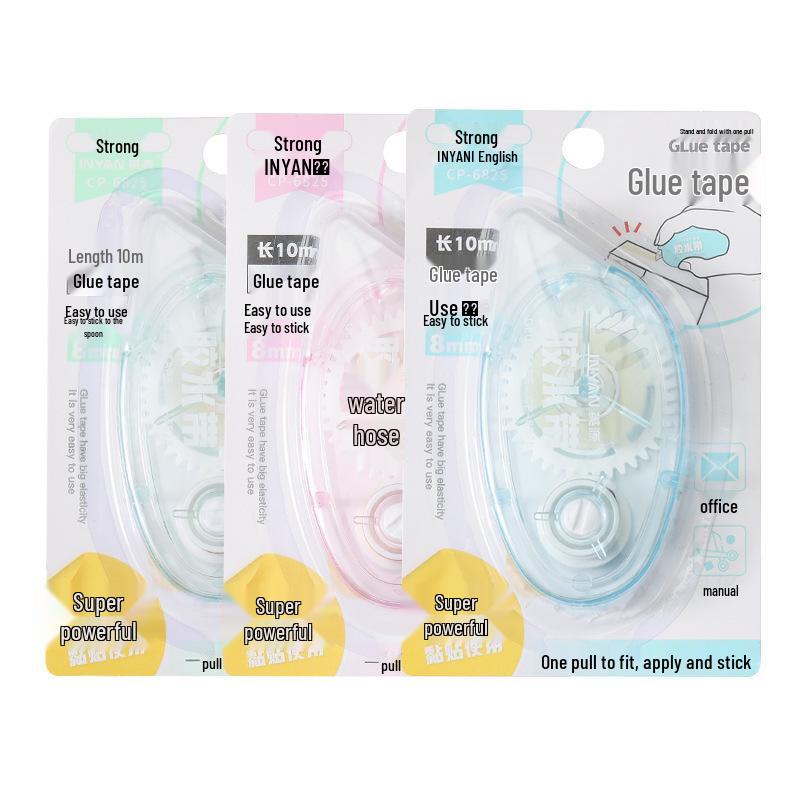 Double-Sided Transparent Dot Tape: High Viscosity Correction Tape, Cute Student Stationery