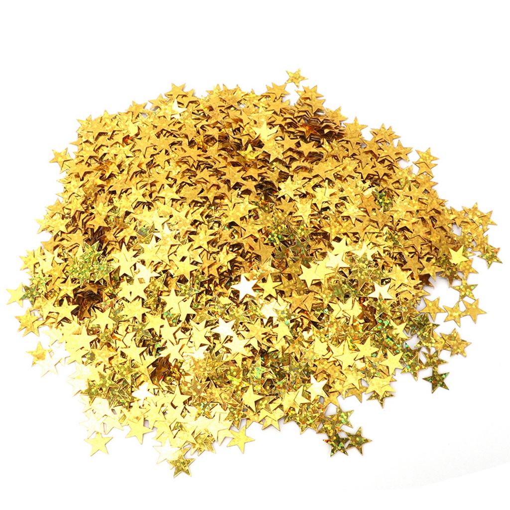 4000pcs 10mm PVC Star Table Confetti Sprinkles for Christmas Wedding Birthday Party Decoration