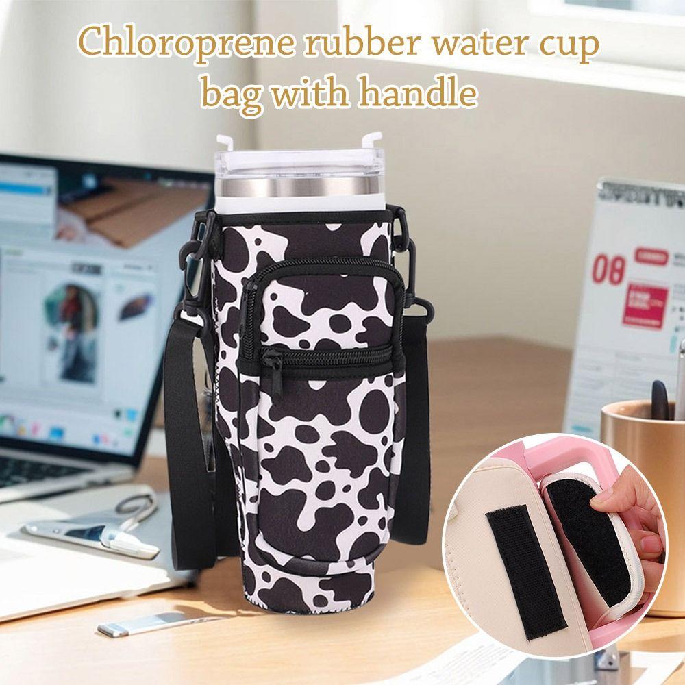 Shoulder Strap Cup Sleeve Adjustable Water Cup Bags Water Bottle Holder Pouch for Stanley 40oz Cup