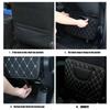 PU Leather Car Anti Kick Mats Car Seat Back Protector Cover Children's Rear Seat Dirt Mat Storage Bag Car Interior Accessories