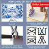 2D flat background fabric with blue and white theme suitable for indoor and outdoor birthday party decoration banners
