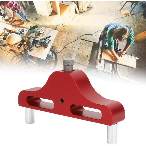 Wood Scribe Gauge, Center Finder Tool, Center Scriber, Marking Center Tool, 1mm Accuracy for Woodworking Device Woodworking Equipment(red)
