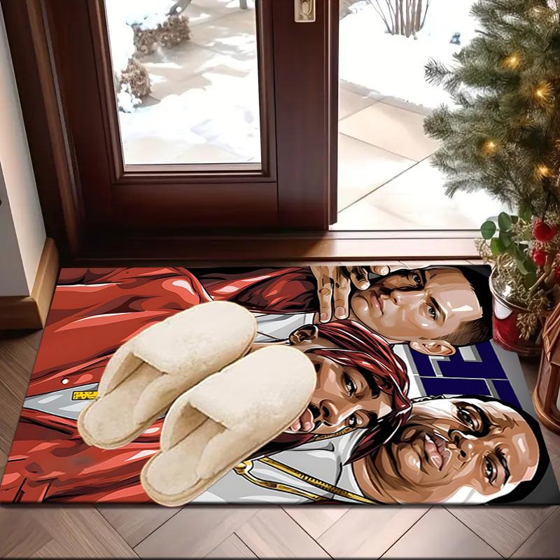 Tappeto Hip Hop Personalizzato con Nome, Tappeto da Gioco, Tappetino per Camera da Letto Soggiorno Ingresso, Idea Arredamento Casa Regalo per Natale Compleanno