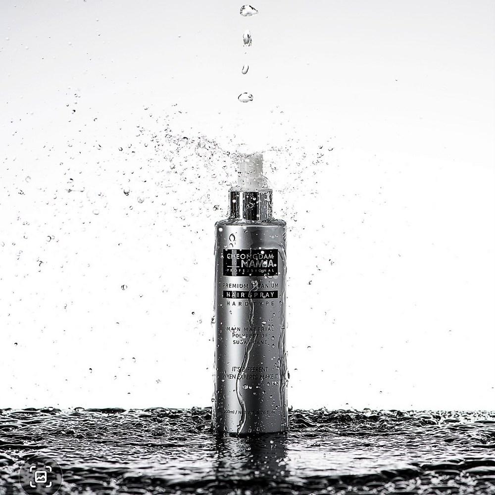 Cheongdam Men's All-in-One Pomade Wax + Hypoallergenic Hard Hair Spray 200ml 1 Set