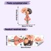 Self-adhesive Wall Stickers Cartoon Girl with Flowers for Kids Room Bedroom Living Room Home Decor