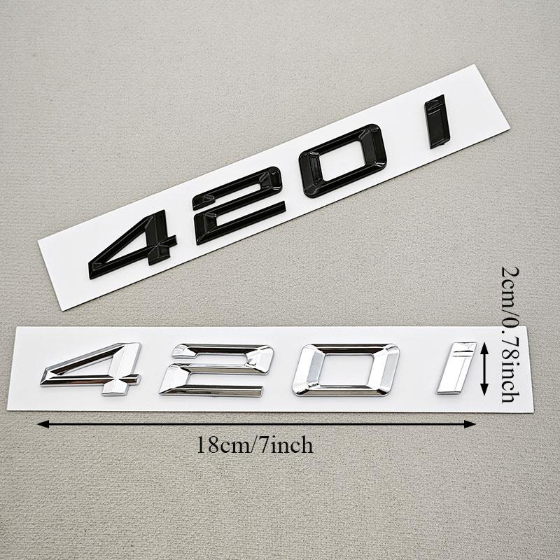 3D Car Letters Logo 428i 420i Badge Rear Trunk Badge Emblem Decals For BMW 4 Series 420i 428i F32 Tail Marking Accessories
