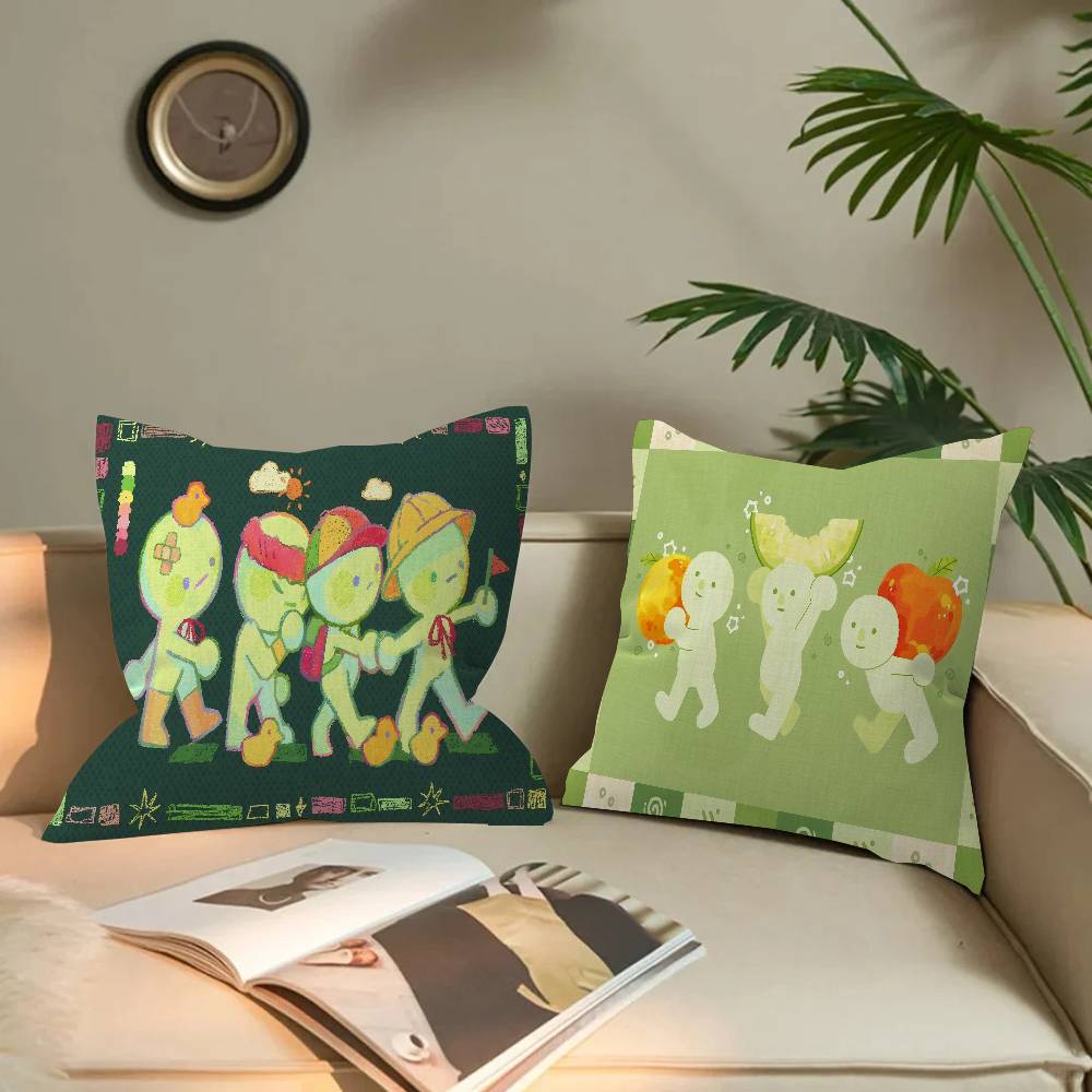 Cartoon Smiski Cushion Cover Pillowcase Upholstery Sofa Throw Pillow Home Decor Pillowcas