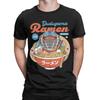 Monster Hunter T-Shirt für Herren Dodogama Ramen Vintage Baumwoll-T-Shirt Rundhalsausschnitt Kurzarm T-Shirts Übergröße Kleidung