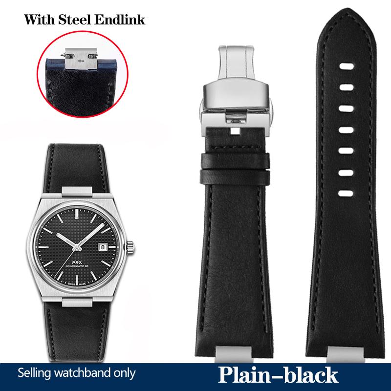Voor Tissot 1853 PRX Serie T137.410A T137407A Kalfsleren Horlogeband T137 Accessoires Waterdichte Mannelijke Interface 12mm Voor Mannen