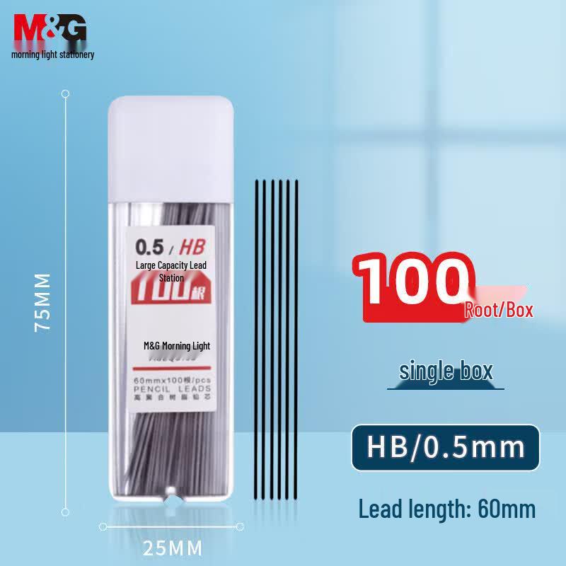 M&G 0.5mm 2B Black Mechanical Pencil Lead Refills