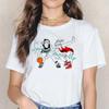Summer 2024 Watercolor Basketball Girl Art Print Tee Shirt Femme 90s Sports Camisatas Mujer Tees Harajuku Kawaii Tops Tshirts