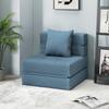 Sleeper Chair Recliner Guest Bed, Removable Cover, 70 cm x 70 cm x 61 cm, Dark Blue