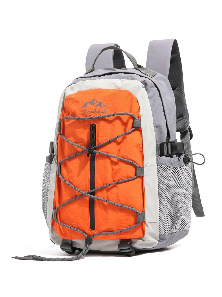 Schoolbag taro purple fog ash series niche nylon mountaineering backpack college student couple outdoor outing camping backpack
