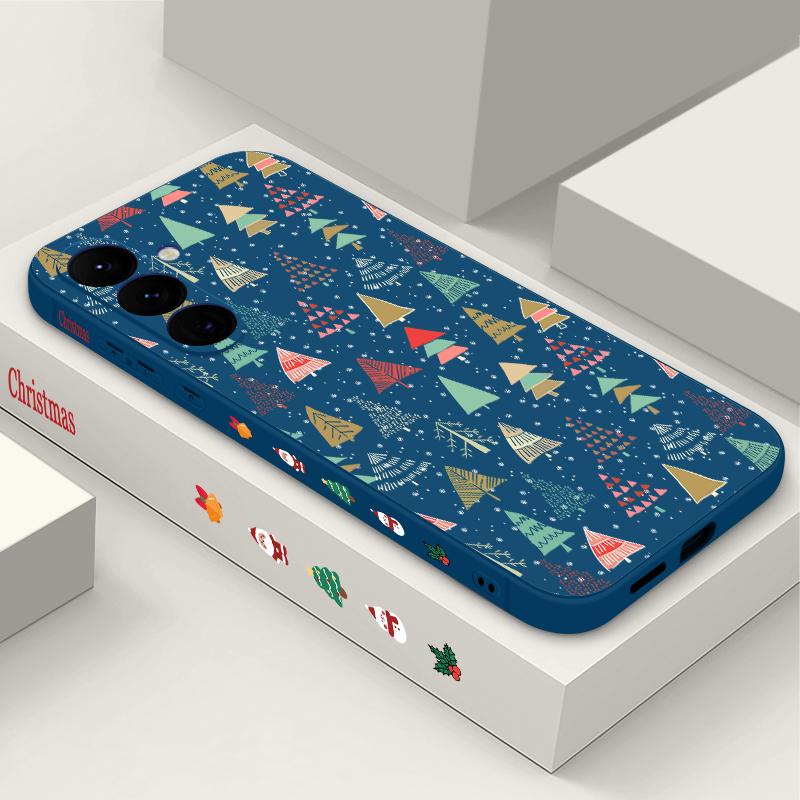 Christmas Phone Case For Samsung Galaxy A56 A17 A26 A16 A36 A55 A54 A53 A15 S24 S25 FE S25 S22 S23 Ultra Shockproof Lanyard Cover