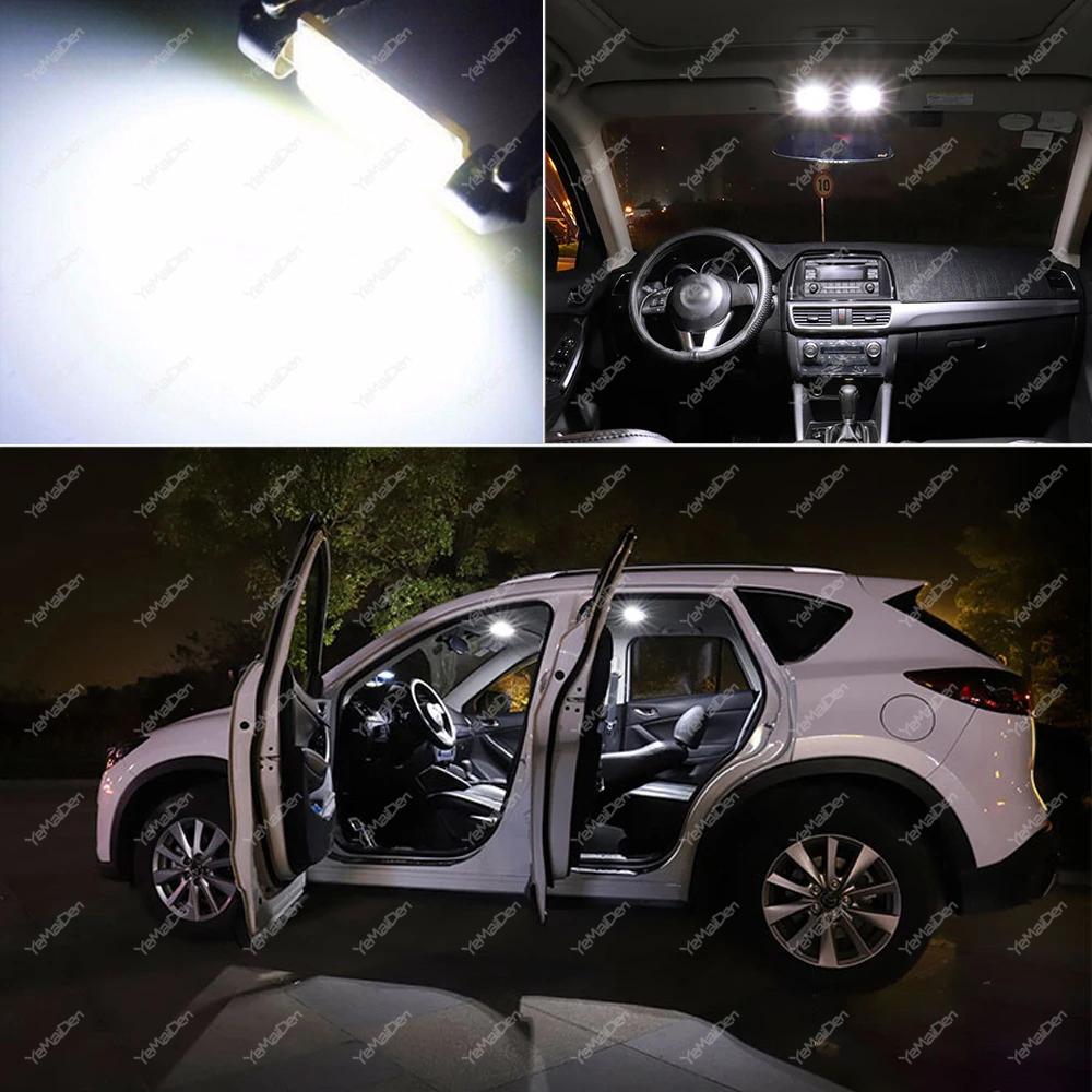 10/20/50 PCS C5W LED Bulbs Festoon 31mm 36mm 39mm 41mm COB 12V 7000K White Car Interior Dome Reading Trunk License Plate Lights Bulbs 7