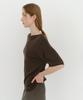Ia Noa Silk Blend Knit Top (Brown)
