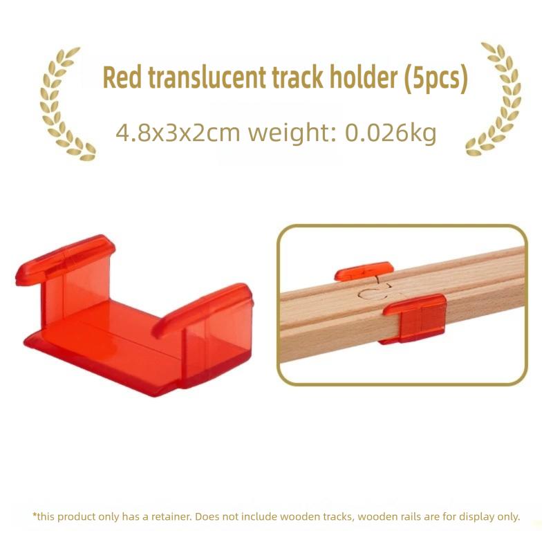 Wooden Train Track Accessories All Kinds Universal Connectors Adapters Clips fit for Brand Wooden Tracks Railway Toys for Kids