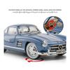 1/24 Mercedes Benz 300SL Alloy Classic Vintage Car Model Car Model Diecast Metal Pull Back Sound Light Car for Children Gift
