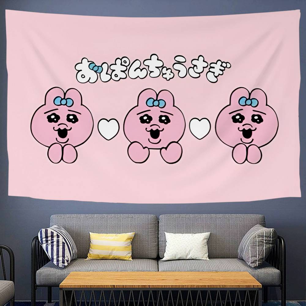Cartoon OOpanchu Hanging Bohemian Tapestry Hanging Tarot Hippie Wall Rugs Dorm Wall Hanging Home Decor