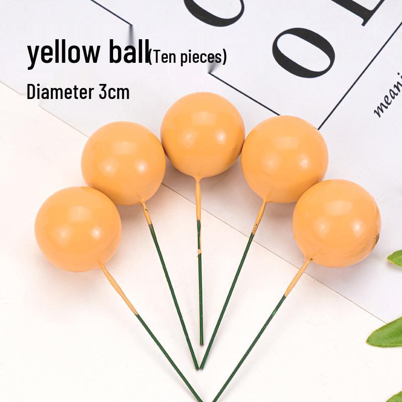 100pcs Cake Toppers: Gold, Silver, and Colorful Balls for Birthday Party Decorations