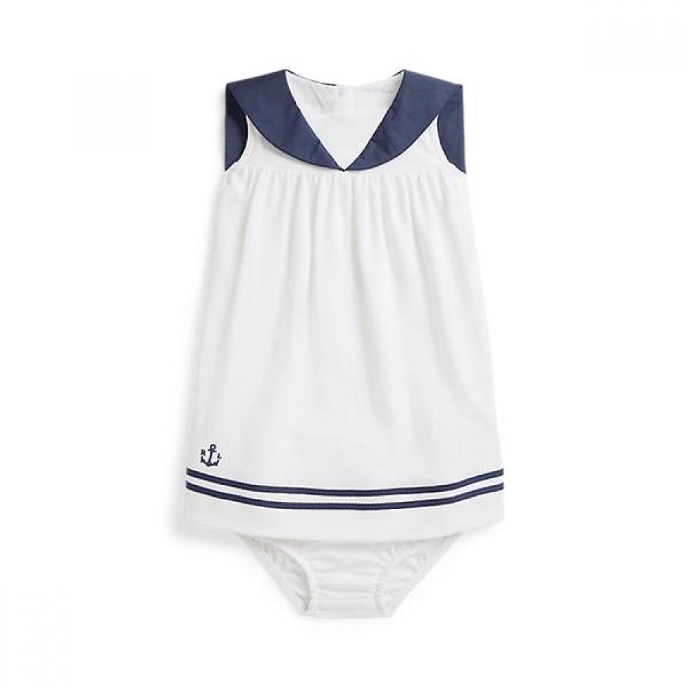 Polo Ralph Lauren Baby Girls Cotton Interlock Dress And Bloomer  Cwpodrsf3d20738100 9M