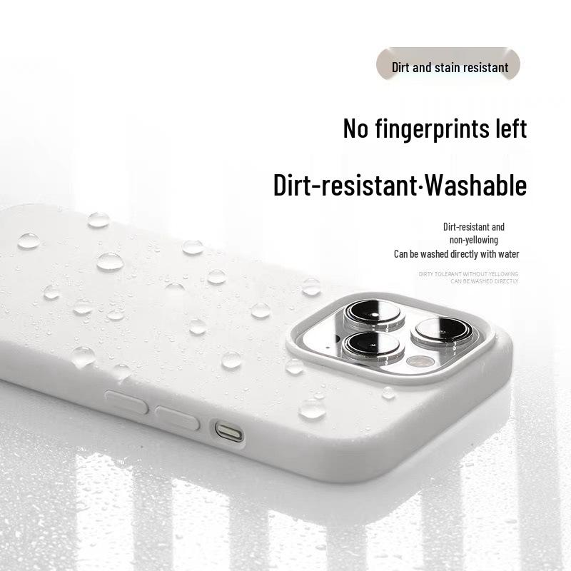Kryt z tekutého silikonu pro iPhone 17 Pro Max s velkým otvorem a neviditelným magnetickým nabíjením - Kompatibilní s Apple 16, Odolný proti pádu, Nový.
