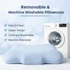 Ergonomic Memory Foam Pillow Neck Support Pillow Contour Cervical Pillow with Machine Washable Pillowcase for Side Back Stomach Sleepers Shoulder