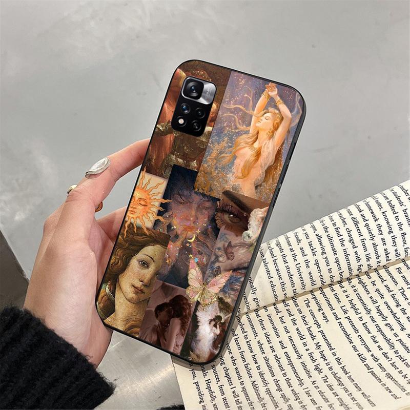 

Эстетический чехол для телефона Renaissance art для Xiaomi Redmi note 13 12 Pro 11S 11 10 Pro 10S 12S Redmi 10 13C 9C Redmi Note 13 4G