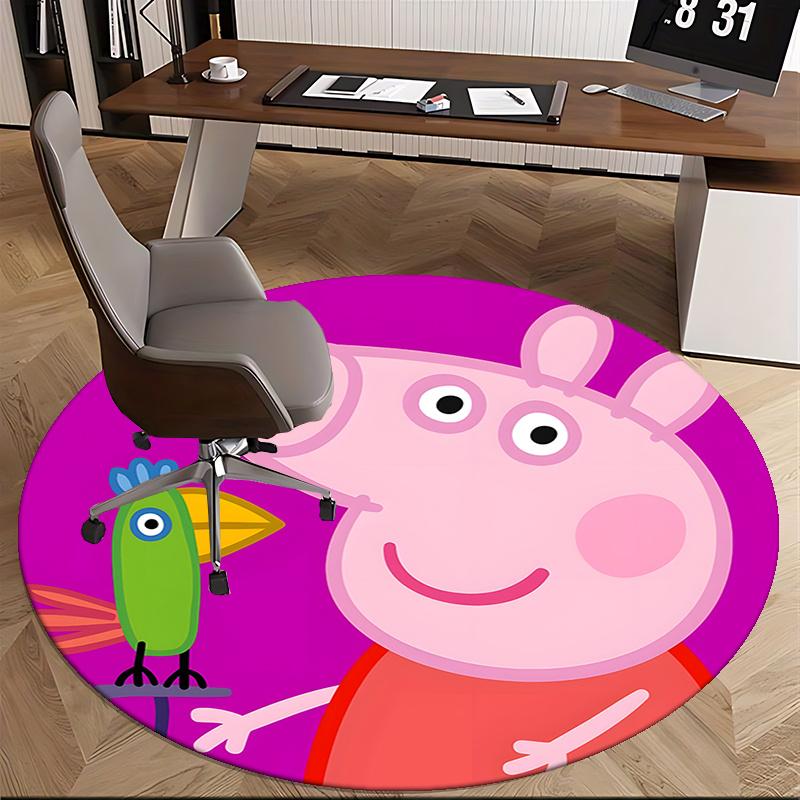 

Peppa Pig,Bird Chair mat Round Rug Office carpet, Machine Washable, Non slip, Suitable for Living Rooms, Bedrooms 150cm