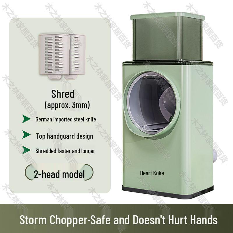 German Multifunctional Vegetable Cutter: Roller Potato Slicer, Shredder, Grater, Grinder, Chopper.