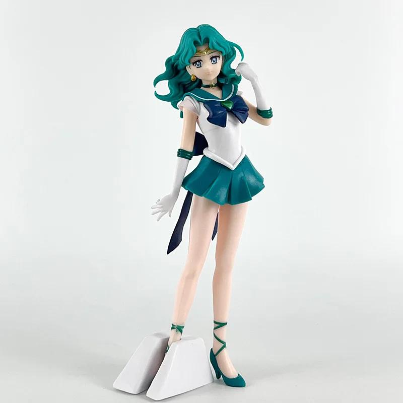 23cm Anime Sailor Moon Meiou Setsuna Figure GLITTER&GLAMOURS Kaiou Michiru Tenoh Haruka Tomoe aru PVC Model Toys Kids Gifts